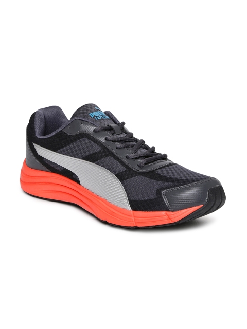 

Puma Men Grey & Black Expedite IDP Running Shoes