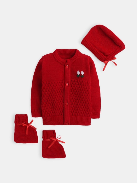 

Hopscotch Unisex Kids Red Cardigan
