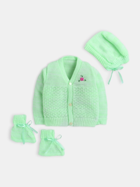 

Hopscotch Unisex Infants Green Wool Cardigan