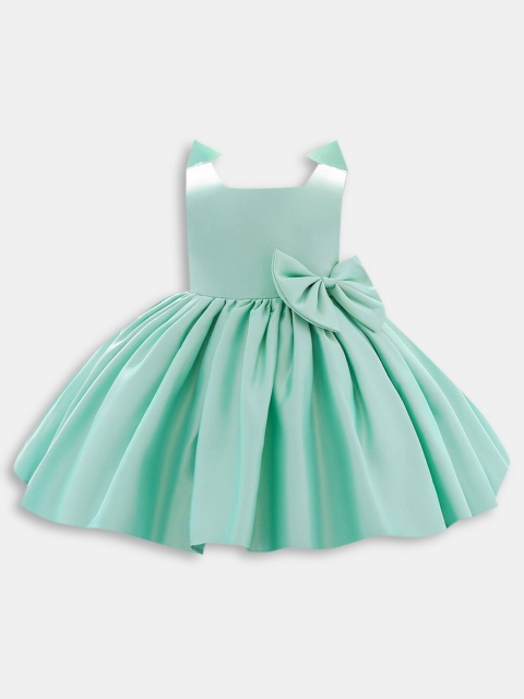 

Hopscotch Girls Green Peplum Dress with Bow