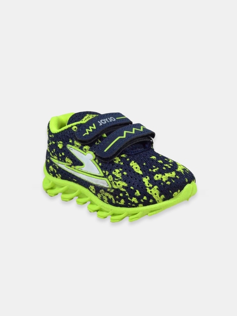 

Hopscotch Kids Green Woven Design Sneakers