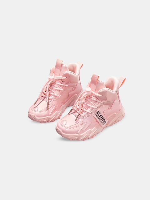 

Hopscotch Girls Pink PU Sneakers