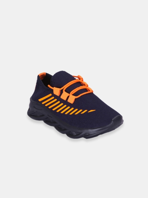 

Hopscotch Boys Navy Blue Colourblocked Slip-On Sneakers