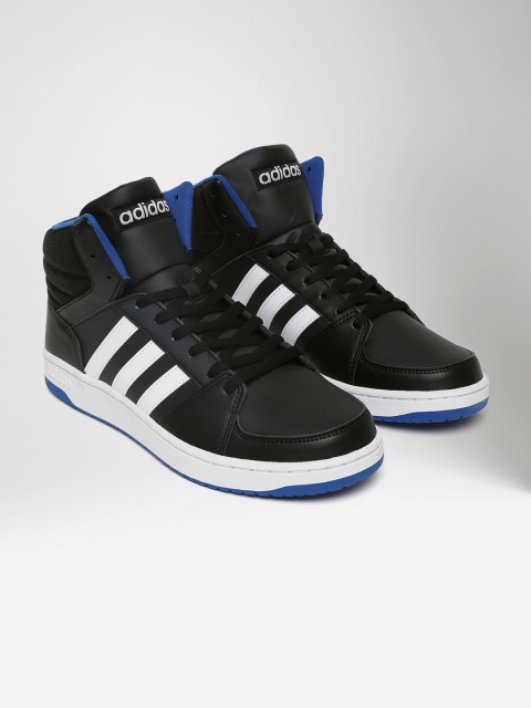 

ADIDAS NEO Men Black Hoops VS Mid-Top Sneakers