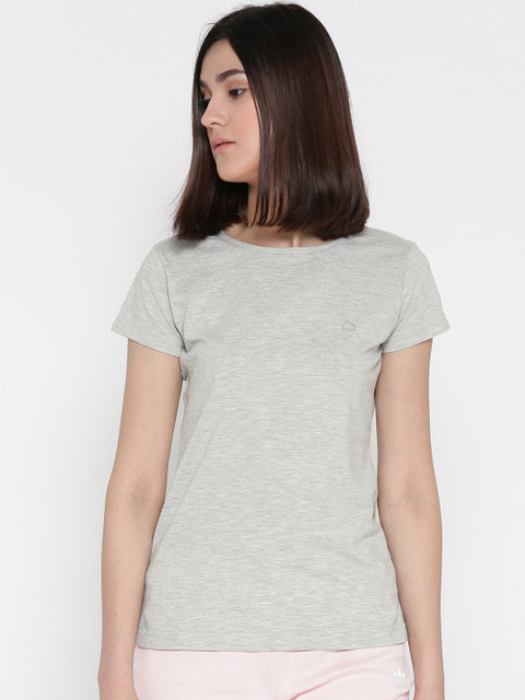 

Sweet Dreams Women Grey Melange Lounge T-shirt
