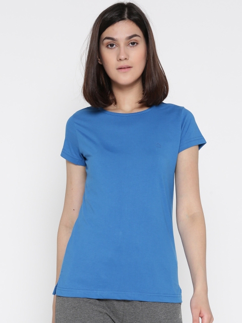 

Sweet Dreams Blue Solid Lounge T-shirt