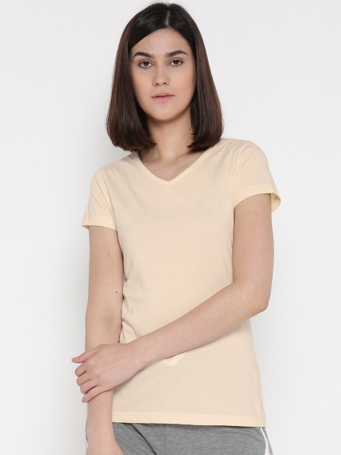 

Sweet Dreams Beige Solid Lounge T-shirt