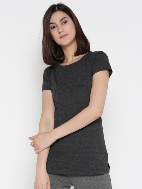 

Sweet Dreams Charcoal Grey Solid Lounge T-shirt