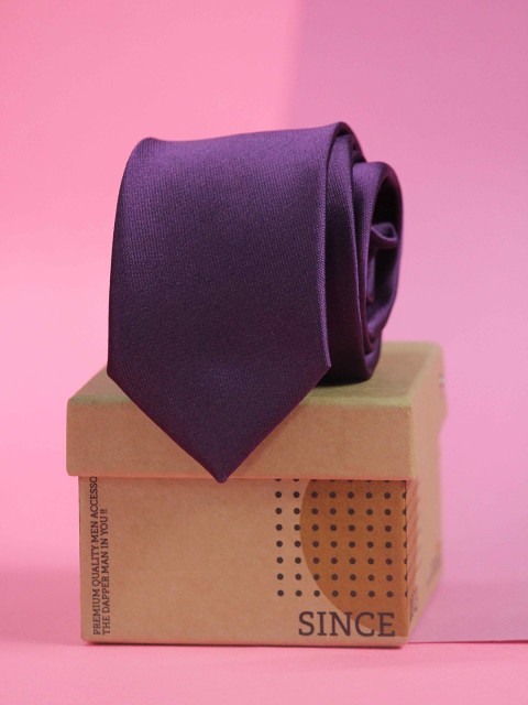 

Tossido Men Maroon Skinny Tie, Purple