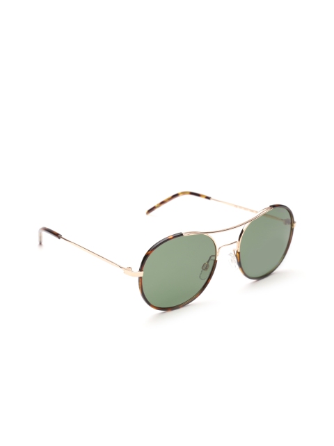 

Polaroid Unisex Polarised Round Sunglasses 1021/S DDB 55RC, Green