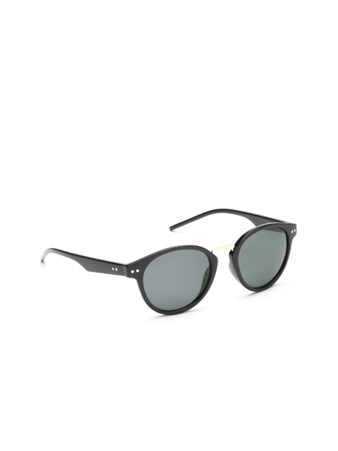 

Polaroid Unisex Round Sunglasses PLD 1022/S, Black