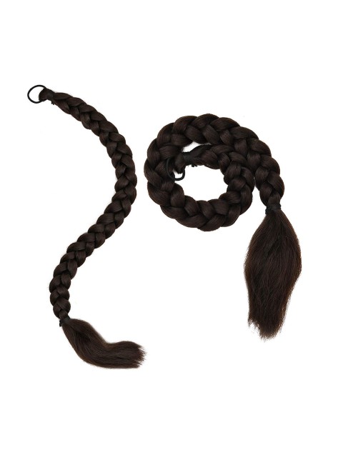 

CHRONEX Set Of 2 Black Synthetic Natural Look Hair Extension