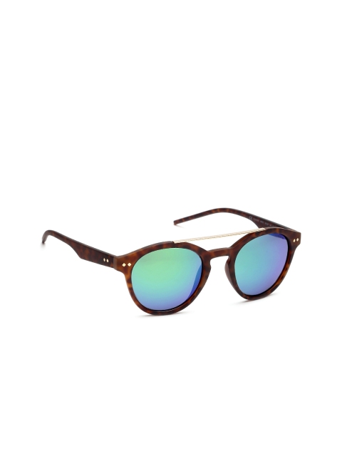 

Polaroid Unisex Mirrored Browline Sunglasses PLD 6030/S N9P 505Z, Blue