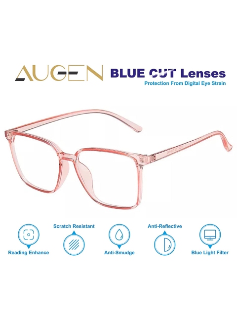 

AUGEN Unisex Pink Full Rim Square Frames VI-BC-106
