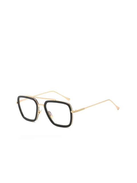 

AUGEN Unisex Gold-Toned & Black Full Rim Square Frames VI-BC-113