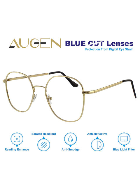 

AUGEN Unisex Gold-Toned Full Rim Round Frame