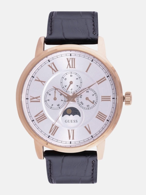 

GUESS Men Silver-Toned Analogue Watch W0870G2