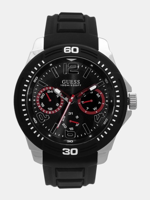 

GUESS Men Black Analogue Watch W0967G1