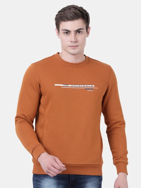 

t-base Men Rust Solid Sweatshirt