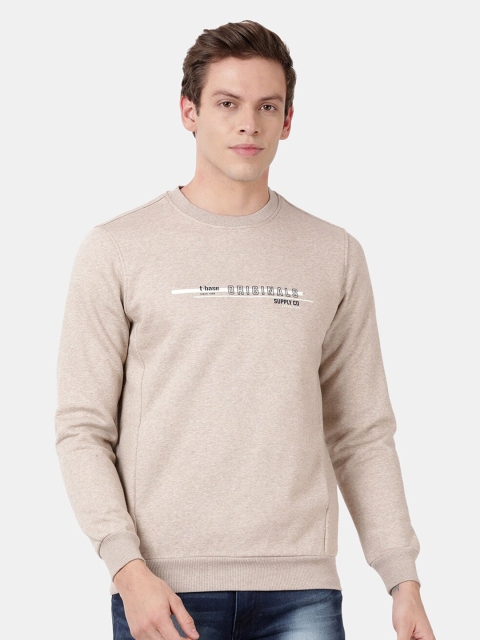 

t-base Men Grey Printed Sweatshirt