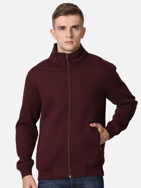 

t-base Men Maroon Cotton Sweatshirt