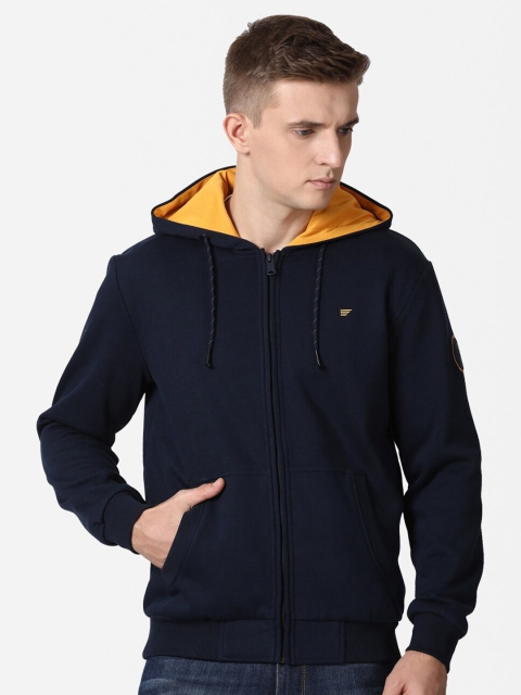 

t-base Men Navy Blue Cotton Sweatshirt