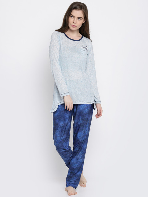 

Sweet Dreams Blue Printed Night Suit 2167G7CO