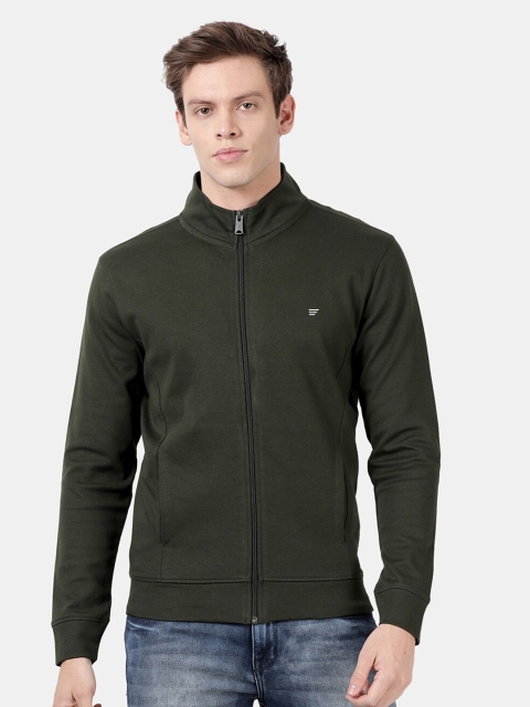 

t-base Men Green Solid Sweatshirt
