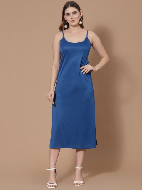 

HOUSE OF KKARMA Blue Embellished Georgette Midi Dress