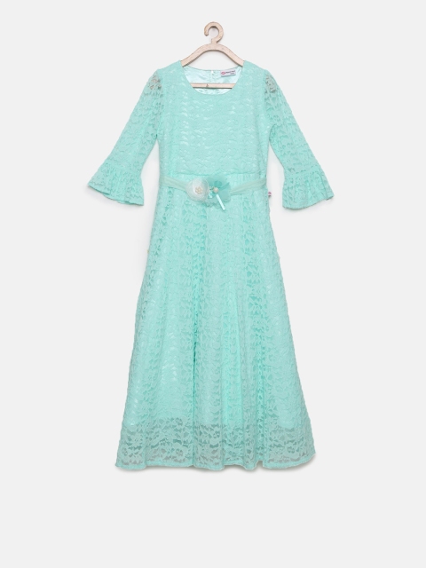 

Peppermint Girls Sea Green Lace Maxi Dress