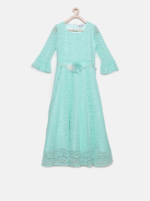 

Peppermint Girls Sea Green Lace Maxi Dress