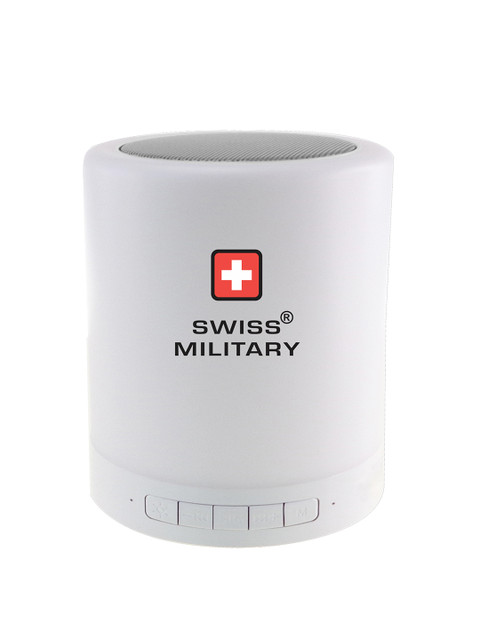 

SWISS MILITARY 6-in-1 Smart Torch Lamp Bluetooth Speakers, White