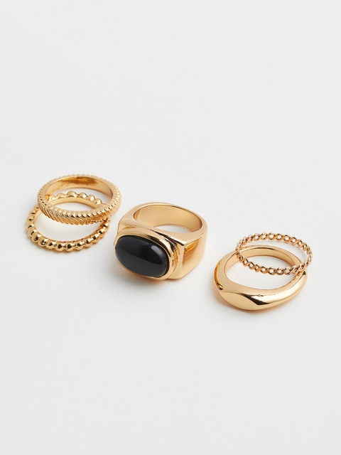 

H&M Women 5-Pack Rings, Gold