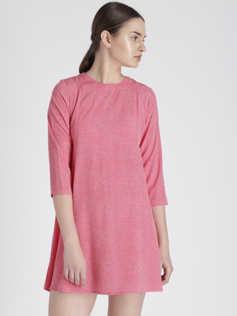 

Chemistry Women Pink Printed A-Line Dress