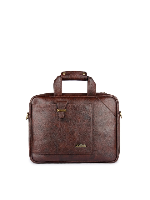 

THE CLOWNFISH Brown Solid Messenger Bag