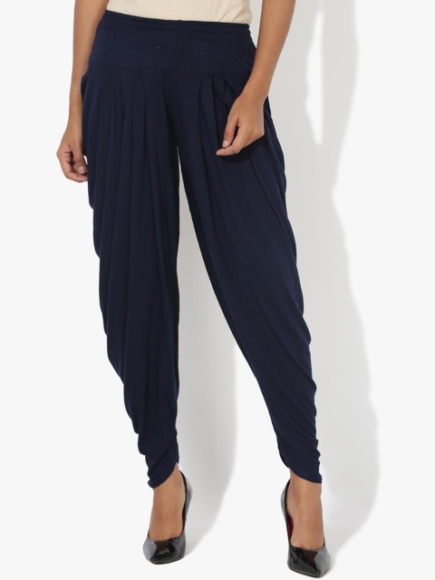 

Lakshita Women Navy Blue Solid Loose-Fit Kanhaiya Salwar