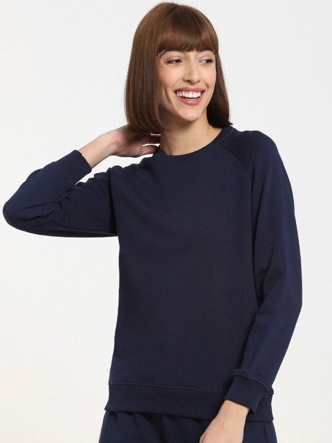 

Bewakoof Women Blue Sweatshirt