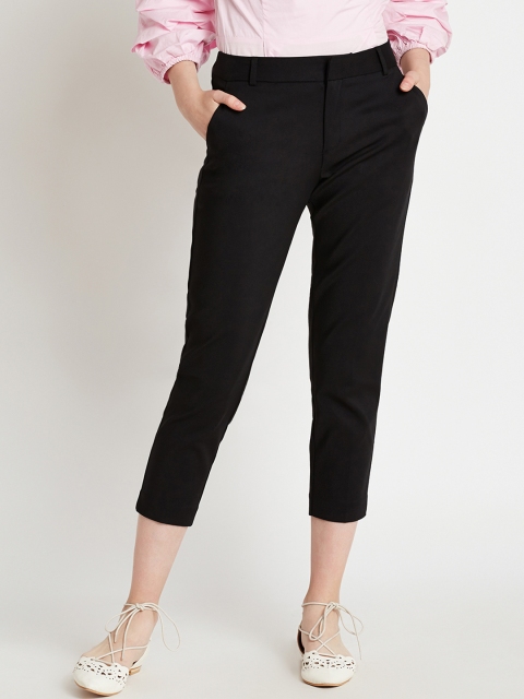 

COVER STORY Women Black Solid Trousers