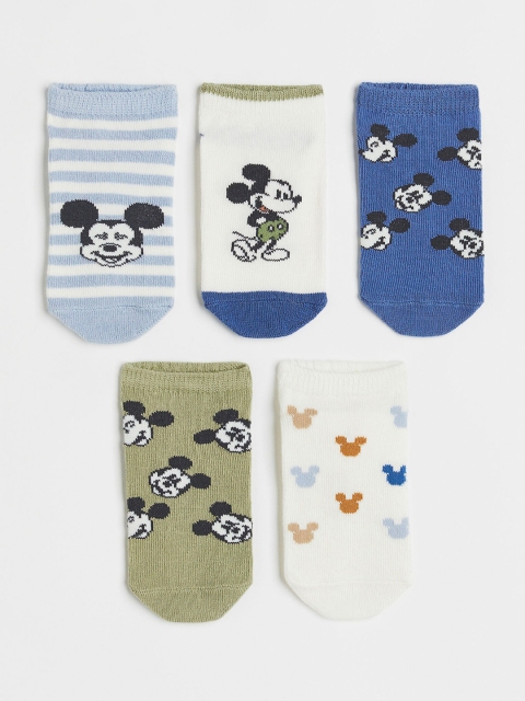 

H&M Girls 5-pack trainer socks, Blue