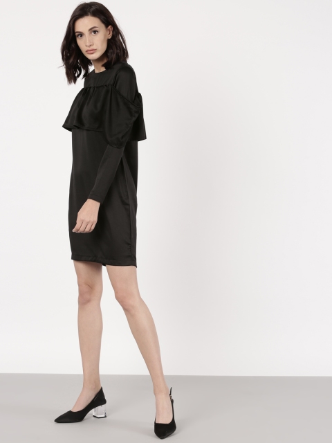 

ether Women Black Solid Sheath Dress