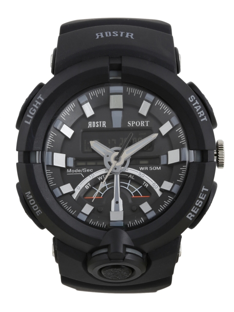 

The Roadster Lifestyle Co Men Black Analogue and Digital Watch MFB-PN-OS-AD1702