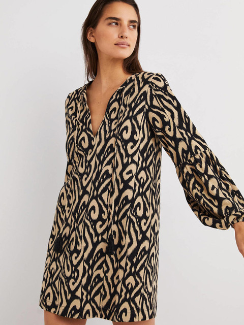 

La Aimee Multicoloured Animal A-Line Dress, Multi