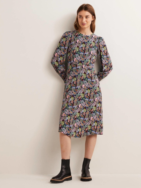 

La Aimee Multicoloured Floral Midi Dress, Multi