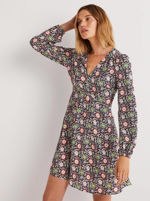 

La Aimee Multicoloured Floral A-Line Dress, Multi