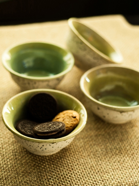 

ExclusiveLane Green Set of 4 Handcrafted Bowls