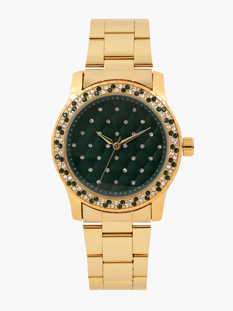 

DressBerry Women Green Embellished Analogue Watch MFB-PN-WTH-6121L