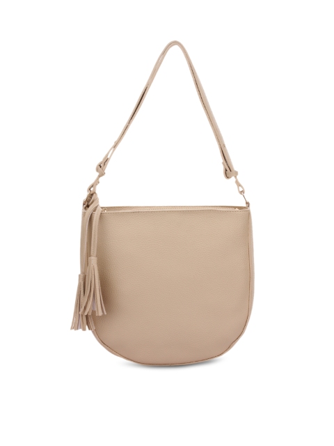 

Alvaro Castagnino Beige Solid Shoulder Bag