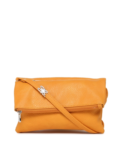 

Baggit Yellow Solid Sling Bag