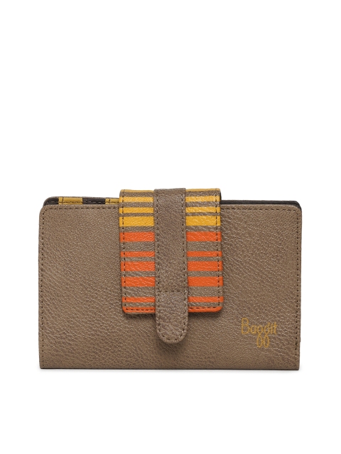 

Baggit Women Brown Printed Three Fold Wallet