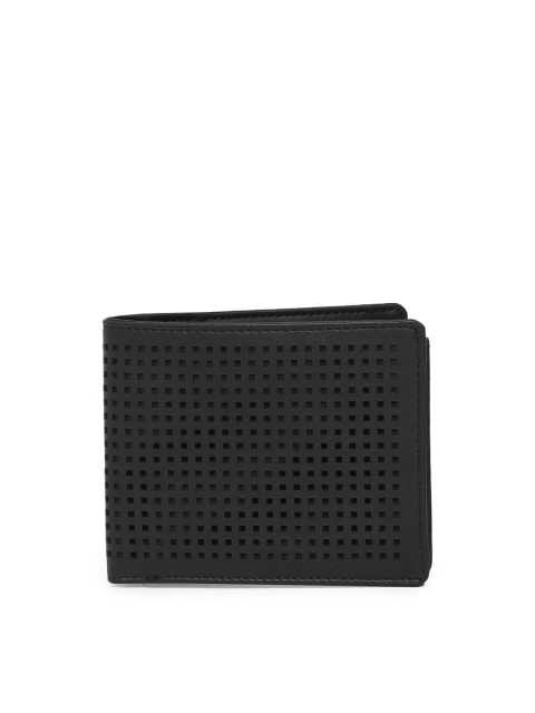 

Baggit Men Black Solid Two Fold Wallet